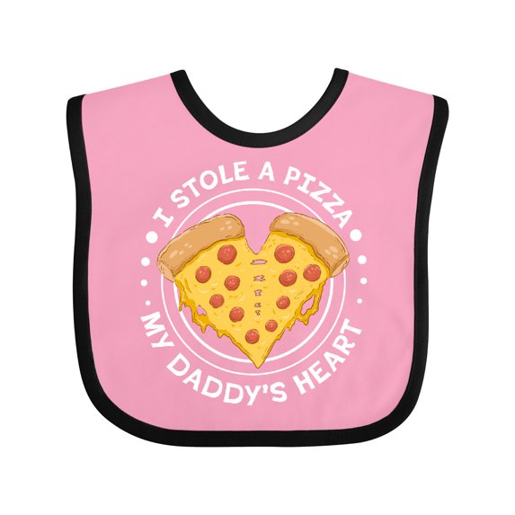 Inktastic I Stole a Pizza My Daddy's Heart Boys or Girls Baby Bib