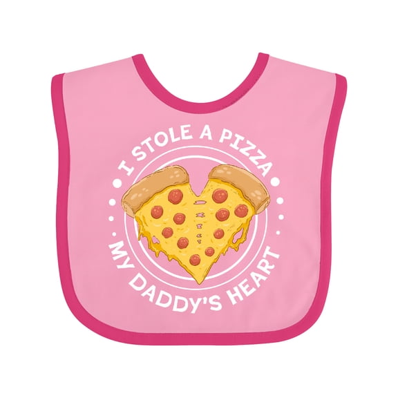 Inktastic I Stole a Pizza My Daddy's Heart Boys or Girls Baby Bib