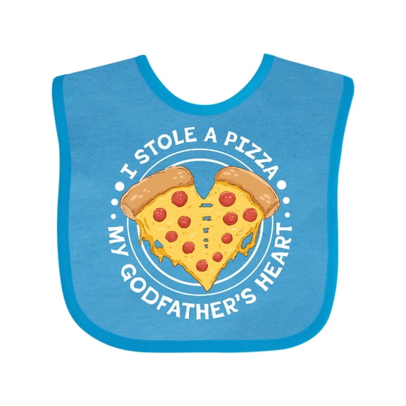 Inktastic I Stole a Pizza My Godfather's Heart Boys or Girls Baby Bib