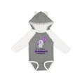 thumbnail image 1 of Inktastic I Support Alzheimer's Awareness Elephant with Purple Balloon Boys or Girls Long Sleeve Baby Bodysuit, 1 of 5
