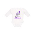 thumbnail image 1 of Inktastic I Support Alzheimer's Awareness Elephant with Purple Balloon Boys or Girls Long Sleeve Baby Bodysuit, 1 of 5