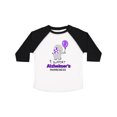 thumbnail image 1 of Inktastic I Support Alzheimer's Awareness Elephant with Purple Balloon Boys or Girls Toddler T-Shirt, 1 of 5