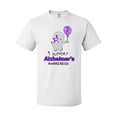 thumbnail image 1 of Inktastic I Support Alzheimer's Awareness Elephant with Purple Balloon T-Shirt, 1 of 5