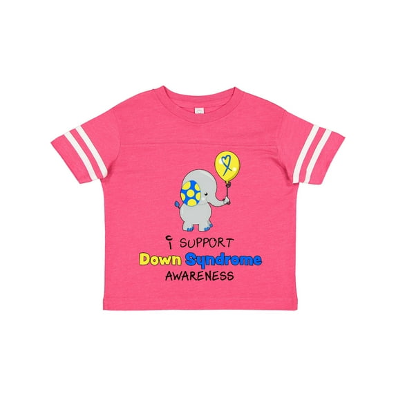 Inktastic I Support Down Syndrome Awareness Elephant with Balloon Boys or Girls Toddler T-Shirt