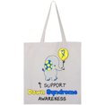 thumbnail image 1 of Inktastic I Support Down Syndrome Awareness Elephant with Balloon Tote Bag, 1 of 4