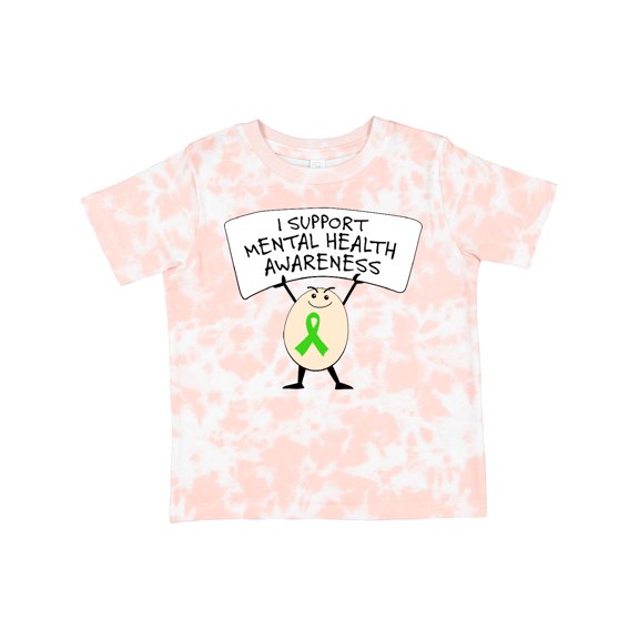 Inktastic I Support Mental Health Awareness Green Ribbon Boys or Girls Toddler T-Shirt