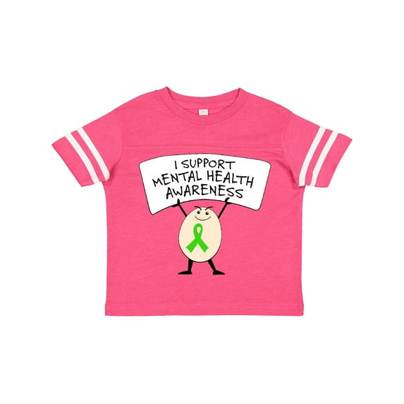 Inktastic I Support Mental Health Awareness Green Ribbon Boys or Girls Toddler T-Shirt