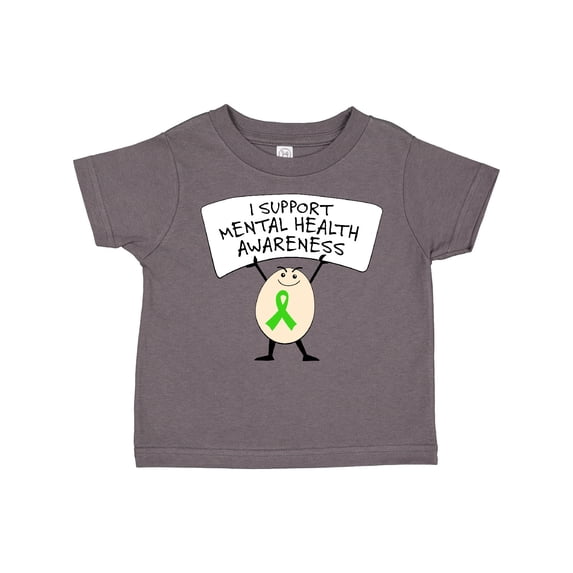 Inktastic I Support Mental Health Awareness Green Ribbon Boys or Girls Toddler T-Shirt
