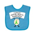 thumbnail image 1 of Inktastic I Support Mental Health Awareness green ribbon Boys or Girls Baby Bib, 1 of 4