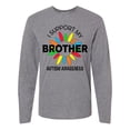 thumbnail image 1 of Inktastic I Support My Brother Autism Awareness Long Sleeve T-Shirt, 1 of 5
