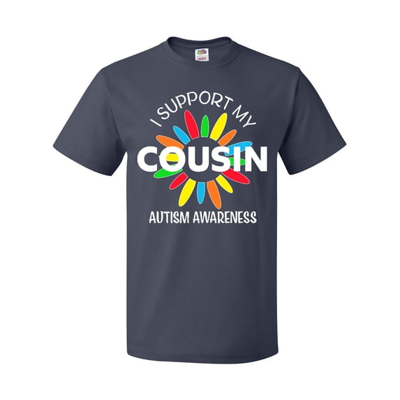 Inktastic I Support My Cousin Autism Awareness T-Shirt
