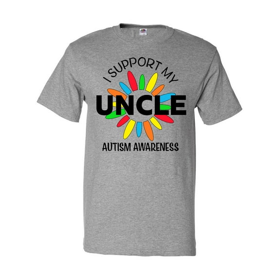 Inktastic I Support My Uncle Autism Awareness T-Shirt