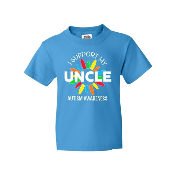 Inktastic I Support My Uncle Autism Awareness Youth T-Shirt