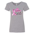 thumbnail image 1 of Inktastic I Survived Breast Cancer with Pink Ribbon Women's T-Shirt, 1 of 5