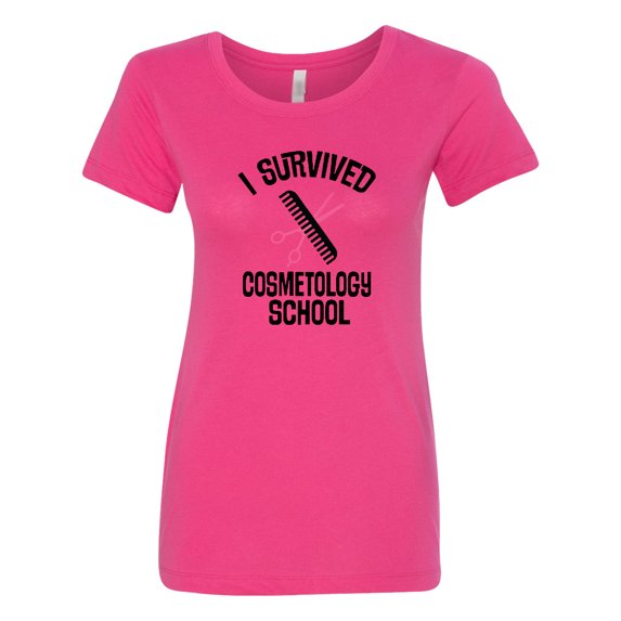 Inktastic I Survived Cosmetology School Women's T-Shirt