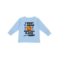 thumbnail image 1 of Inktastic I Want To Grow up To Be A Basketball Player Like My Daddy Boys or Girls Long Sleeve Toddler T-Shirt, 1 of 5