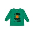 thumbnail image 1 of Inktastic I Want To Grow up To Be A Basketball Player Like My Daddy Boys or Girls Long Sleeve Toddler T-Shirt, 1 of 5