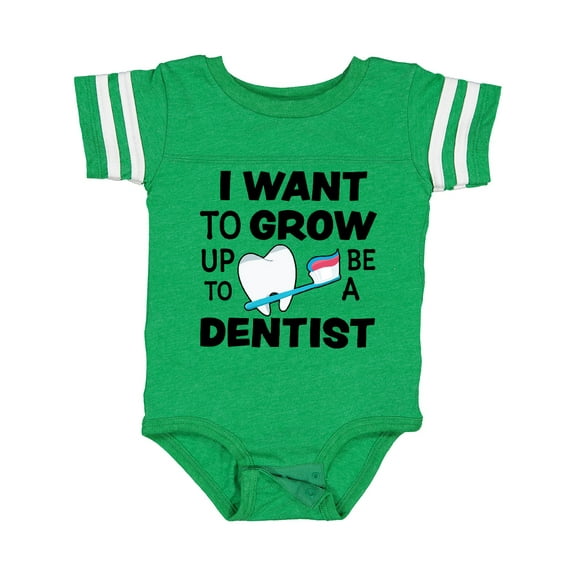 Inktastic I Want To Grow up To Be a Dentist Boys or Girls Baby Bodysuit