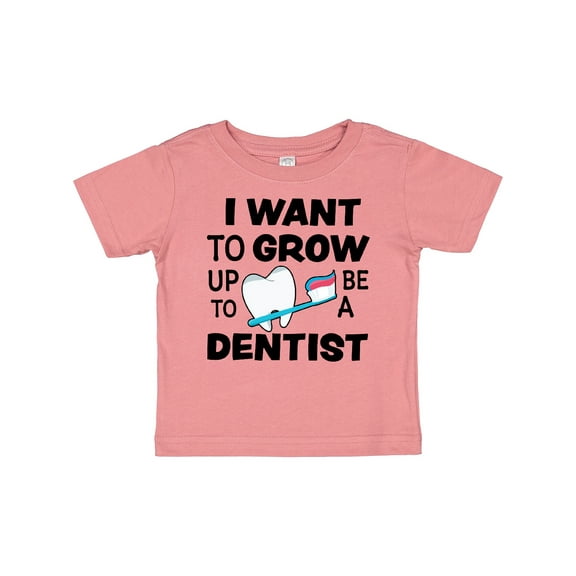 Inktastic I Want To Grow up To Be a Dentist Boys or Girls Baby T-Shirt