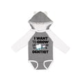 thumbnail image 1 of Inktastic I Want To Grow up To Be a Dentist Boys or Girls Long Sleeve Baby Bodysuit, 1 of 5