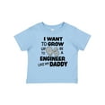 thumbnail image 1 of Inktastic I Want To Grow up To Be a Engineer Like My Daddy Boys or Girls Baby T-Shirt, 1 of 5