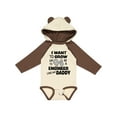 thumbnail image 1 of Inktastic I Want To Grow up To Be a Engineer Like My Daddy Boys or Girls Long Sleeve Baby Bodysuit, 1 of 5