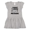 thumbnail image 1 of Inktastic I Want To Grow up To Be a Mechanic Girls Toddler Dress, 1 of 5