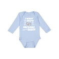 thumbnail image 1 of Inktastic I Want To Grow up To Be a Mechanic Like My Daddy Boys or Girls Long Sleeve Baby Bodysuit, 1 of 5