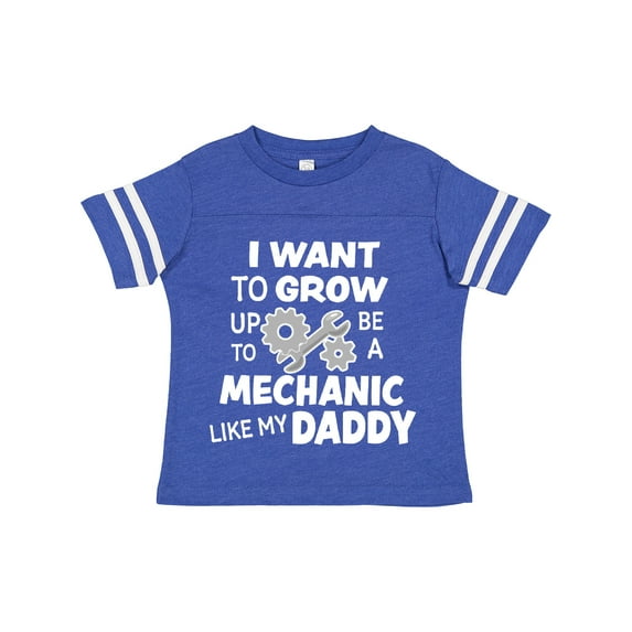 Inktastic I Want To Grow up To Be a Mechanic Like My Daddy Boys or Girls Toddler T-Shirt