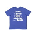 thumbnail image 1 of Inktastic I Want to Grow Up to Be a Mechanic Like My Daddy Youth T-Shirt, 1 of 5