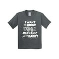 thumbnail image 1 of Inktastic I Want to Grow Up to Be a Mechanic Like My Daddy Youth T-Shirt, 1 of 5