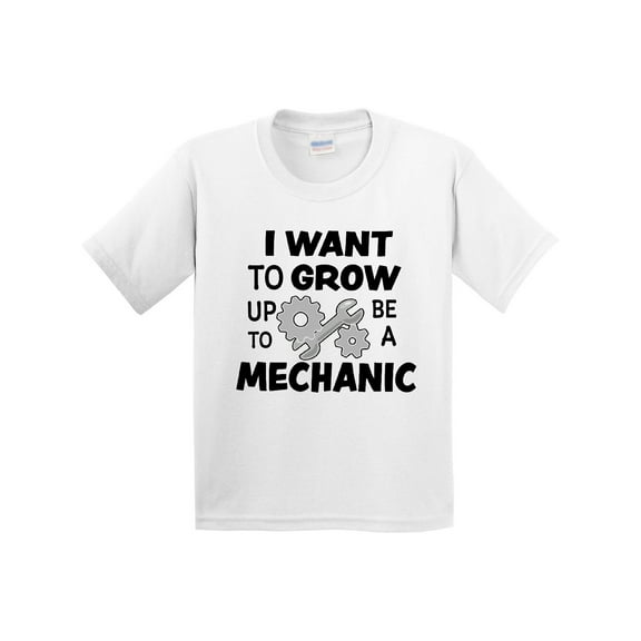 Inktastic I Want to Grow Up to Be a Mechanic Youth T-Shirt