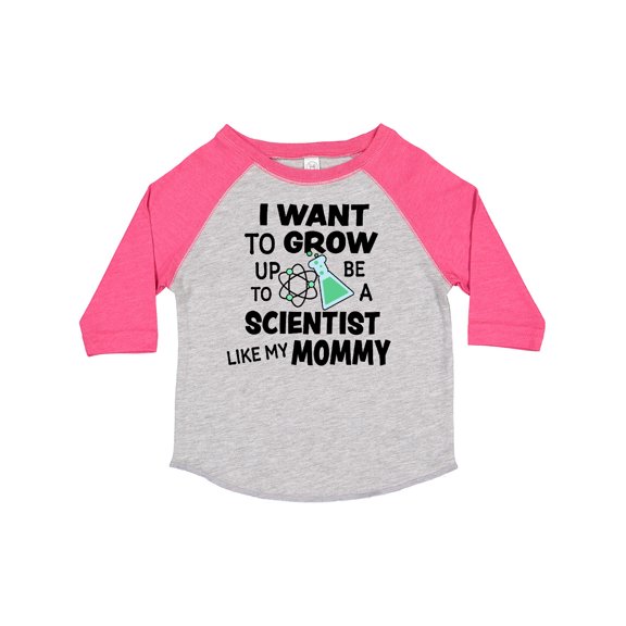Inktastic I Want To Grow up To Be a Scientist Like My Mommy Boys or Girls Toddler T-Shirt