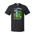 thumbnail image 1 of Inktastic I Want a Dinosaur for Christmas in Green and Red Gift Box T-Shirt, 1 of 5