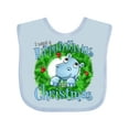 thumbnail image 1 of Inktastic I Want a Hippopotamus for Christmas Boys or Girls Baby Bib, 1 of 4