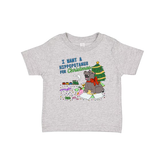 Inktastic I Want a Hippopotamus for Christmas Boys or Girls Baby T-Shirt