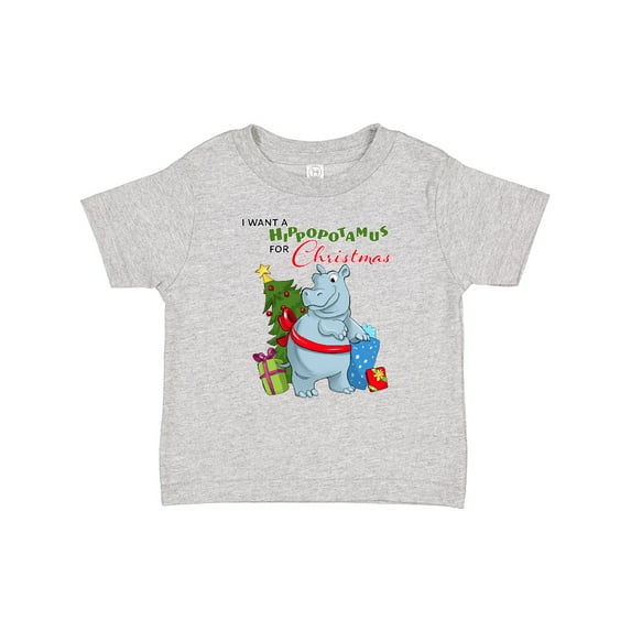 Inktastic I Want a Hippopotamus for Christmas Boys or Girls Baby T-Shirt