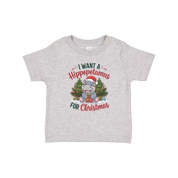 Inktastic I Want a Hippopotamus for Christmas Boys or Girls Baby T-Shirt