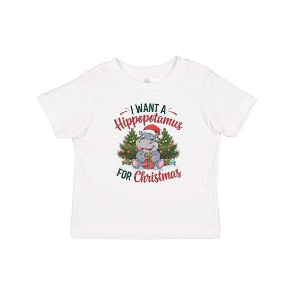 Inktastic I Want a Hippopotamus for Christmas Boys or Girls Baby T-Shirt