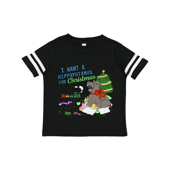 Inktastic I Want a Hippopotamus for Christmas Boys or Girls Toddler T-Shirt