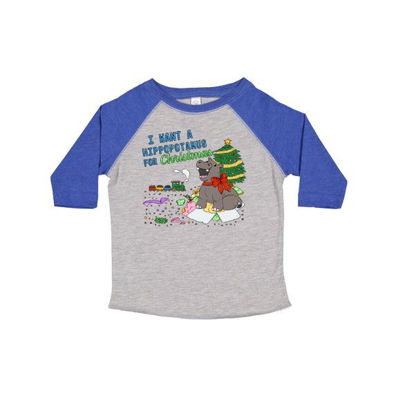 Inktastic I Want a Hippopotamus for Christmas Boys or Girls Toddler T-Shirt