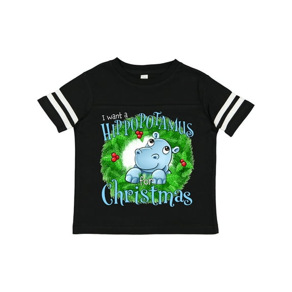 Inktastic I Want a Hippopotamus for Christmas Boys or Girls Toddler T-Shirt