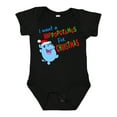 thumbnail image 1 of Inktastic I Want a Hippopotamus for Christmas Cute Stuffed Hippo Boys or Girls Baby Bodysuit, 1 of 5