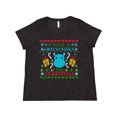 thumbnail image 1 of Inktastic I Want a Hippopotamus for Christmas Cute Ugly Sweater Women's Plus Size T-Shirt, 1 of 5