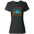 thumbnail image 2 of Inktastic I Want A Hippopotamus For Christmas Pixelated Ugly Long Sleeve T- Shirt 2 of 11