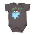 thumbnail image 1 of Inktastic I Want a Hippopotamus for Christmas Hippo in Santa Hat Boys or Girls Baby Bodysuit, 1 of 5