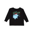 thumbnail image 1 of Inktastic I Want a Hippopotamus for Christmas Hippo in Santa Hat Boys or Girls Long Sleeve Toddler T-Shirt, 1 of 5