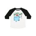 thumbnail image 1 of Inktastic I Want a Hippopotamus for Christmas Hippo in Santa Hat Boys or Girls Toddler T-Shirt, 1 of 5