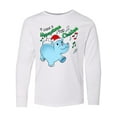 thumbnail image 1 of Inktastic I Want a Hippopotamus for Christmas Hippo in Santa Hat Long Sleeve Youth T-Shirt, 1 of 5