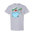 thumbnail image 1 of Inktastic I Want a Hippopotamus for Christmas Hippo in Santa Hat T-Shirt, 1 of 5
